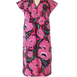 Talbots Gardenia Floral Print Dress Petites